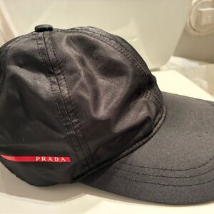 Prada Black and Red Men's Cap